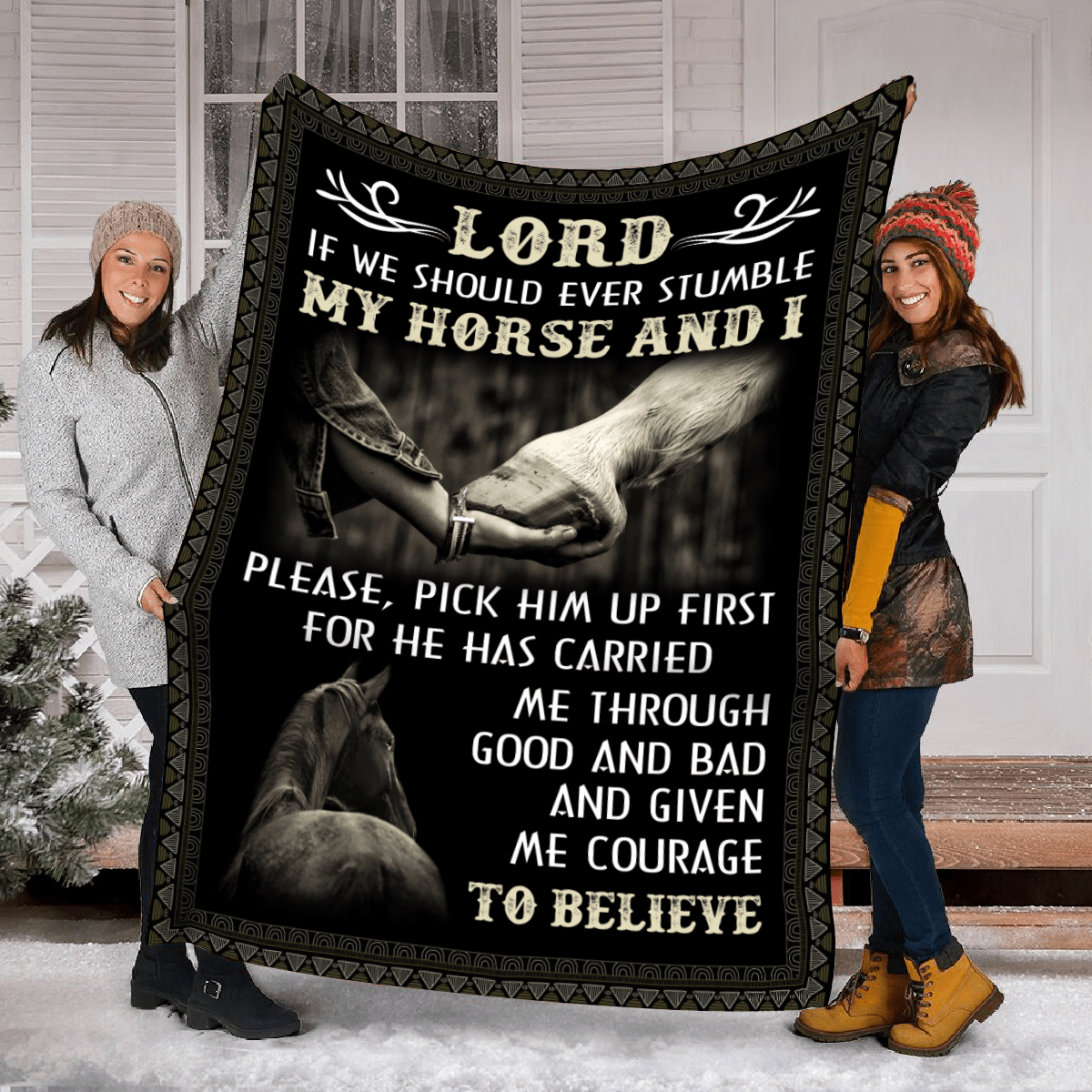 Horse quotes Fleece Blanket