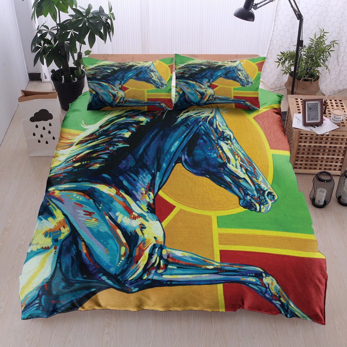 Horse Racing Bedding Set