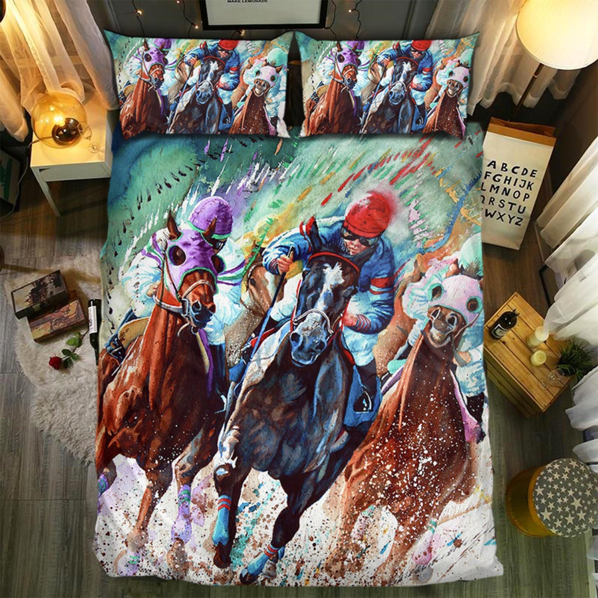 Horse Racing Bedding Set