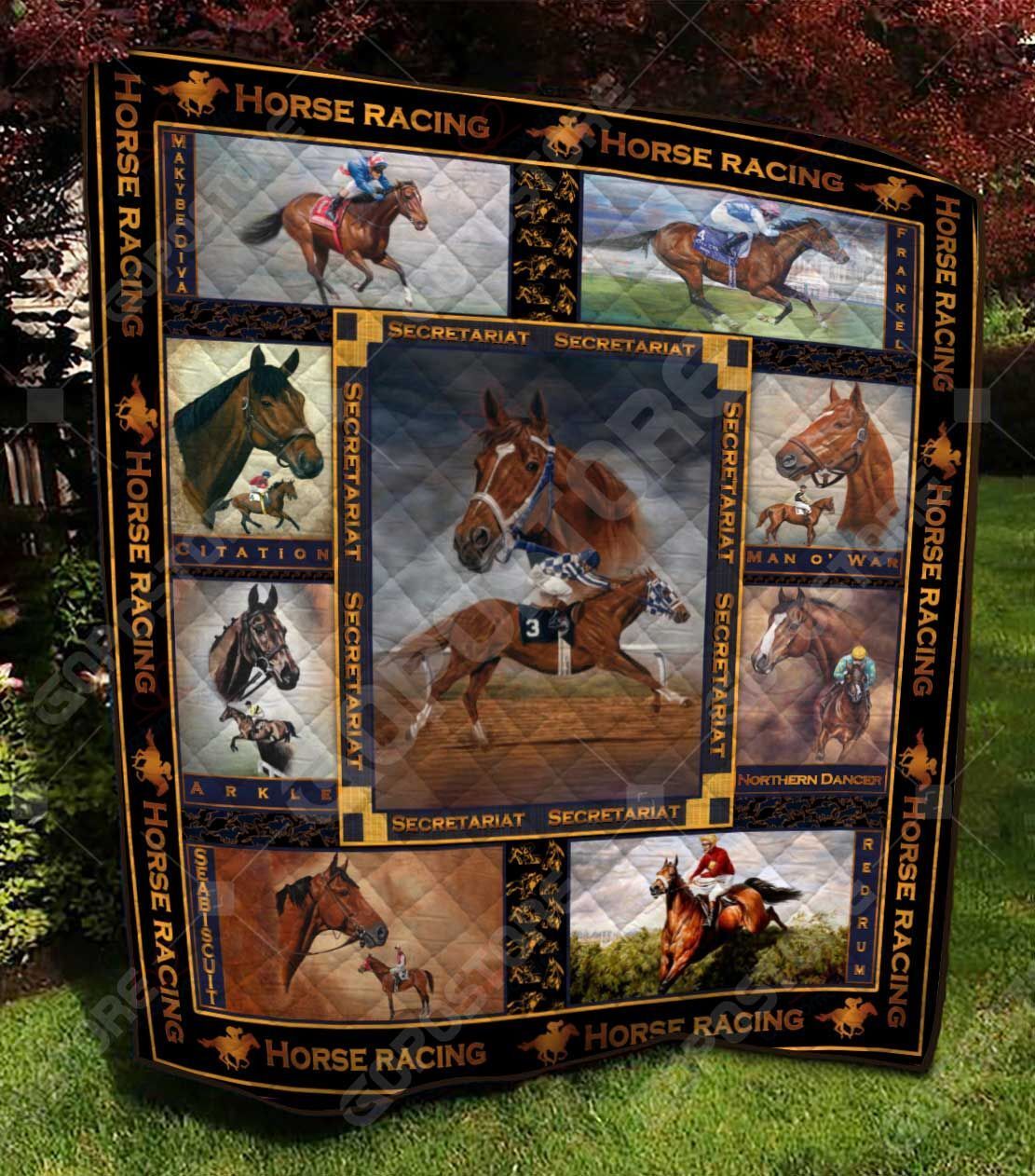 Horse Racing NC0709178CL Quilt Blanket
