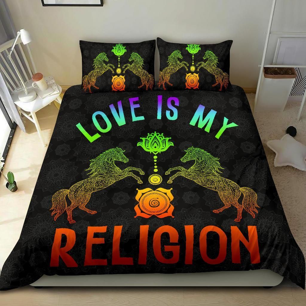 Horse Religion Love Bedding Set
