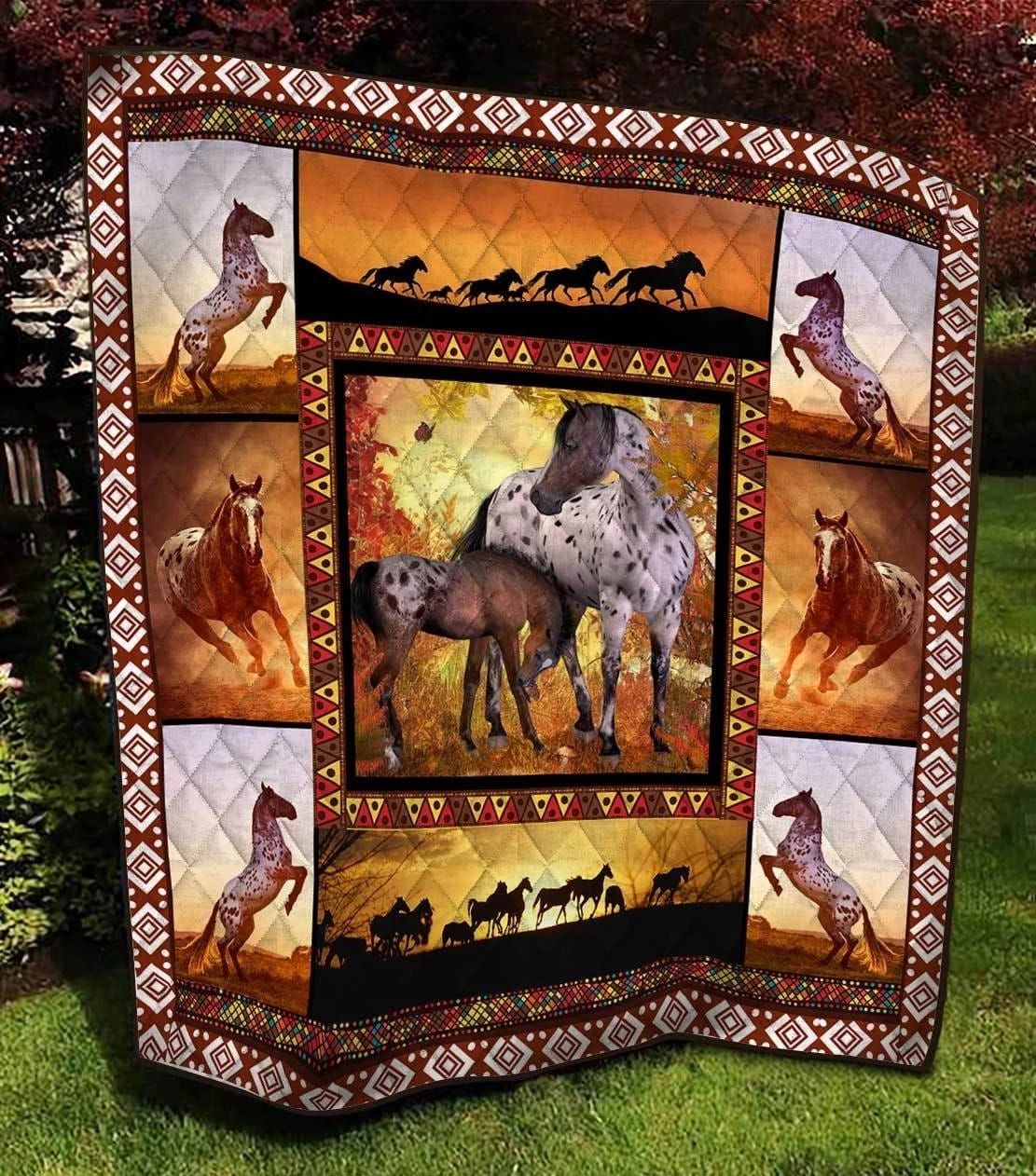 Horse Ride Ride Ride Quilt Blanket Christmas Christmas Gifts Merry Christmas Holiday Gifts Gift Dhc03011221Dd