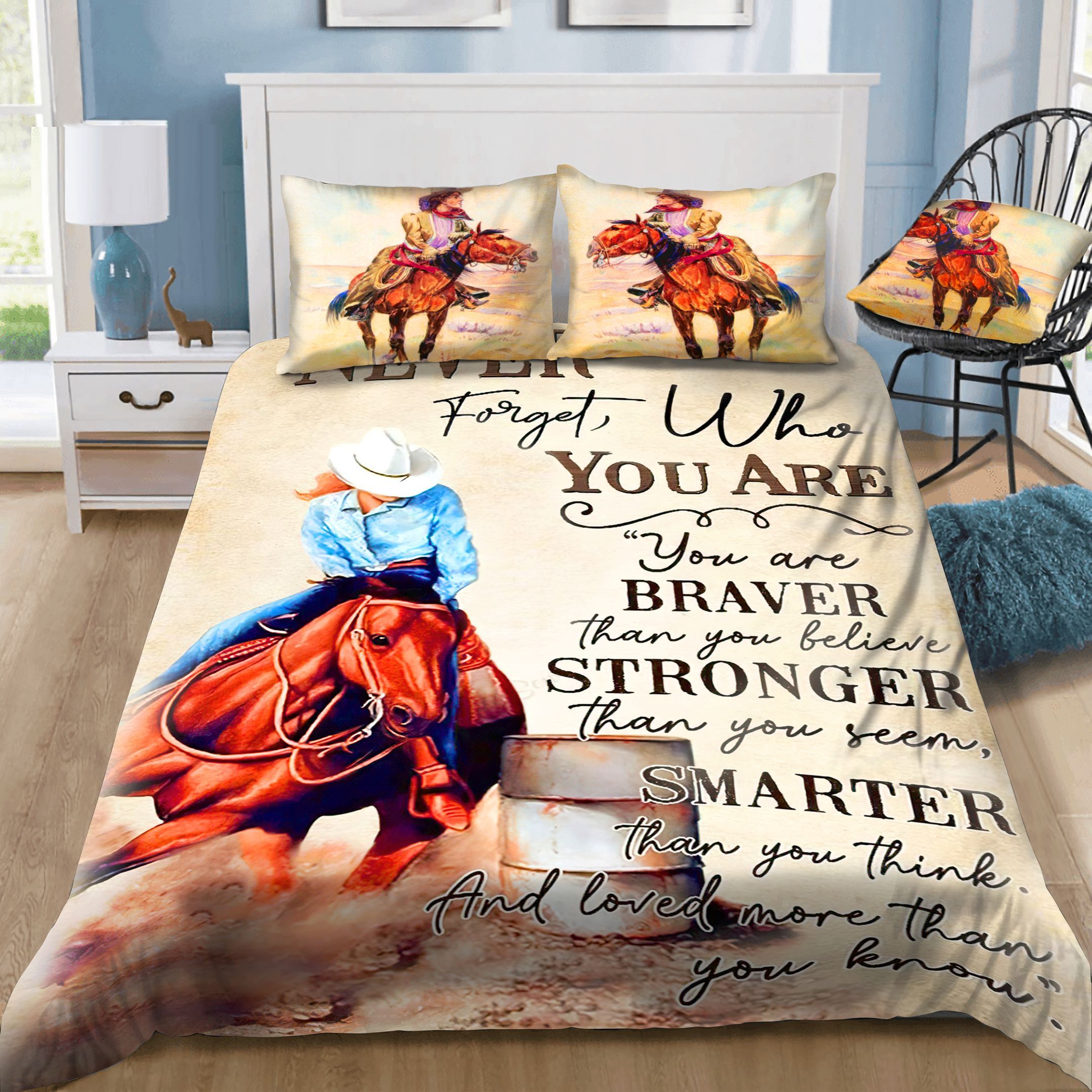 Horse Riding Girl Bedding Set