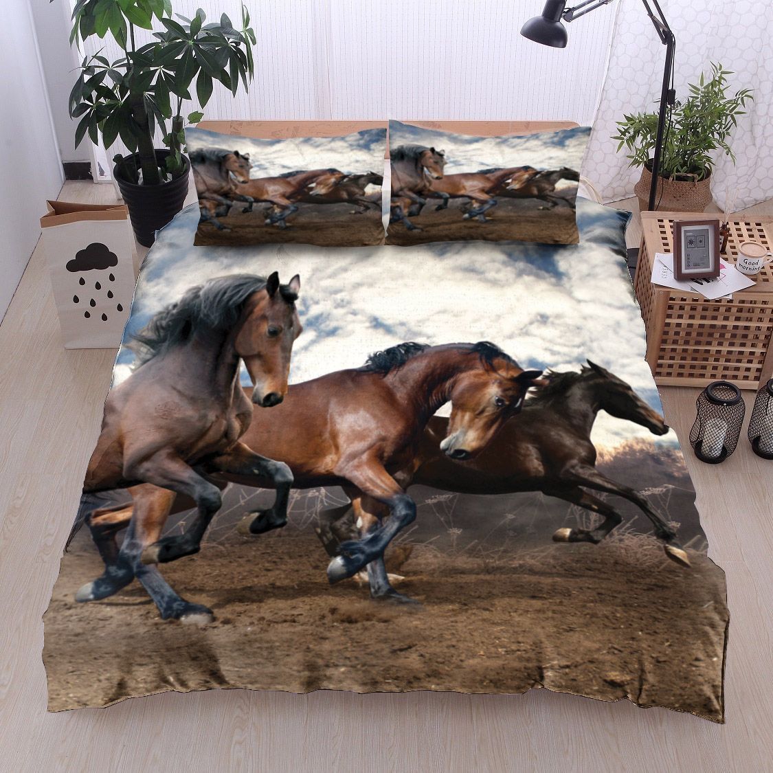 Horse Running Bedding Set