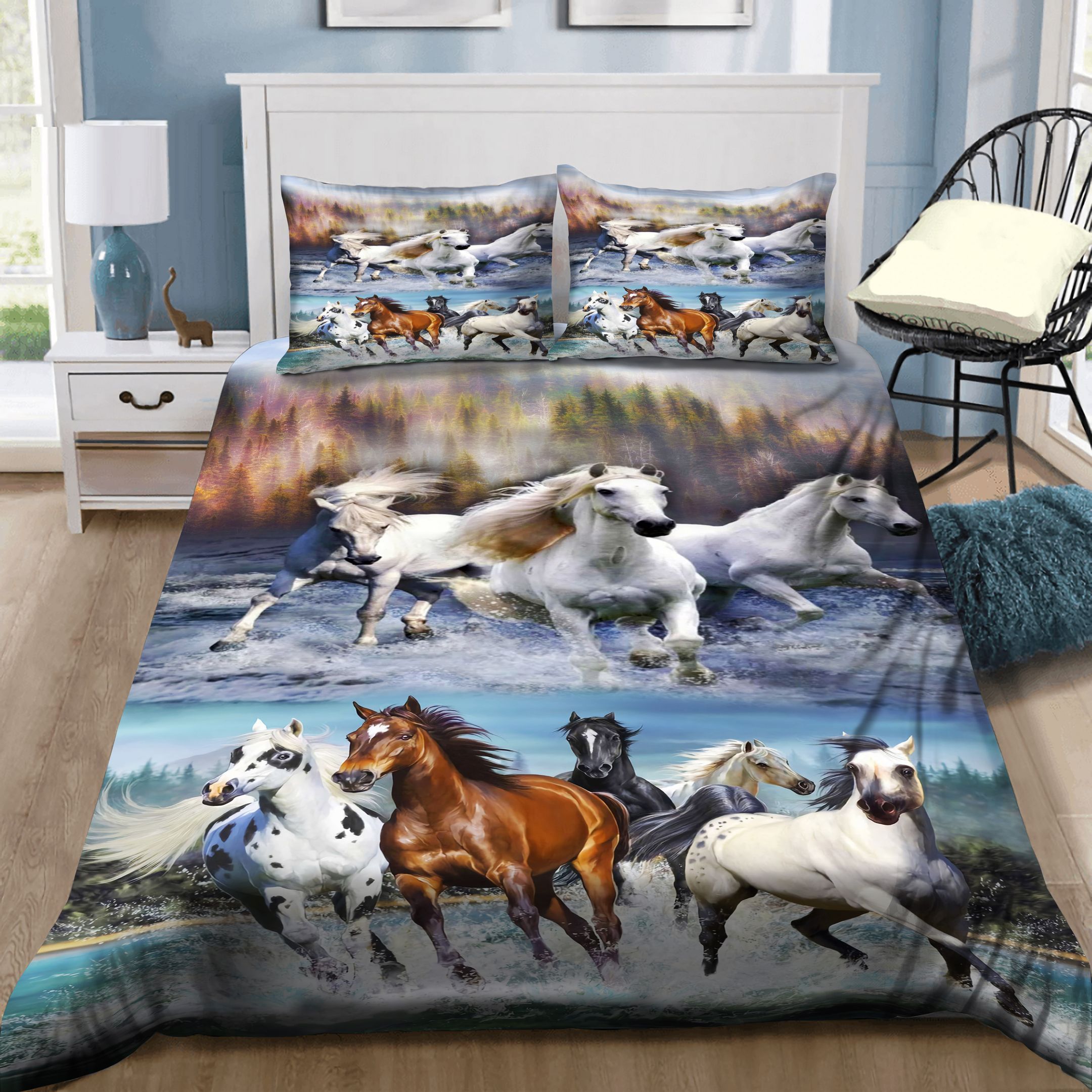 Horse Running Bedding Set