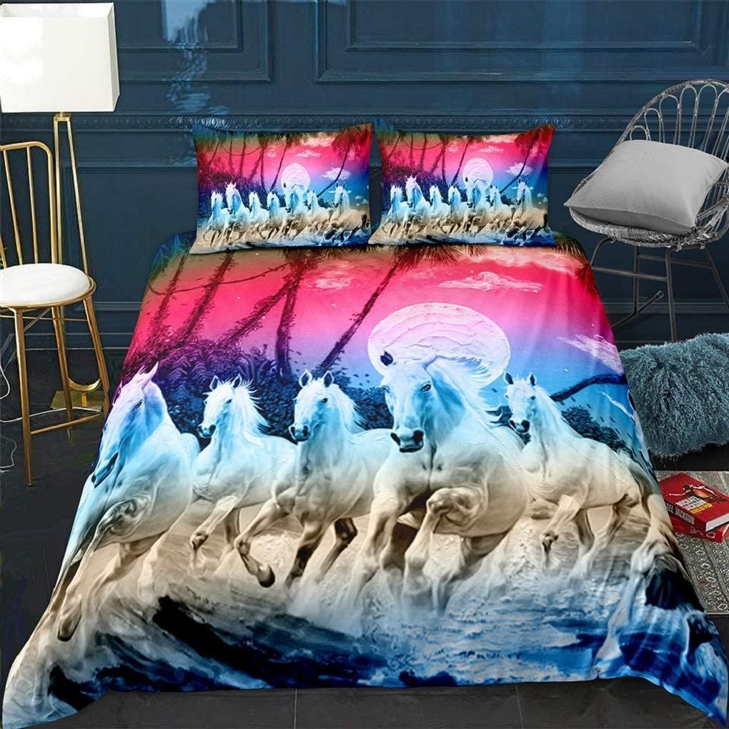 Horse Seven Horses Running Bedding Set