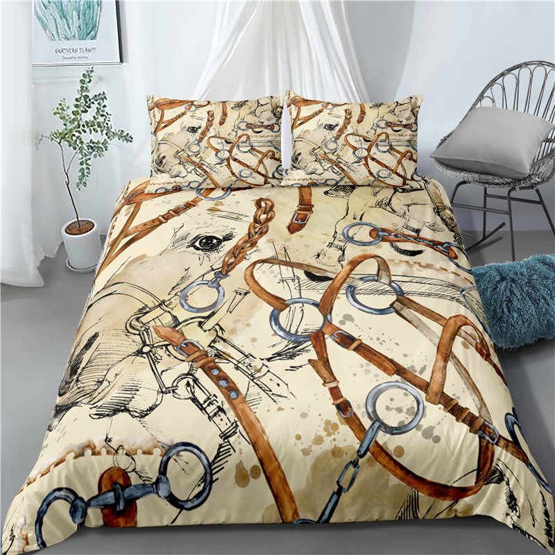 Horse Sketch Bedding Set