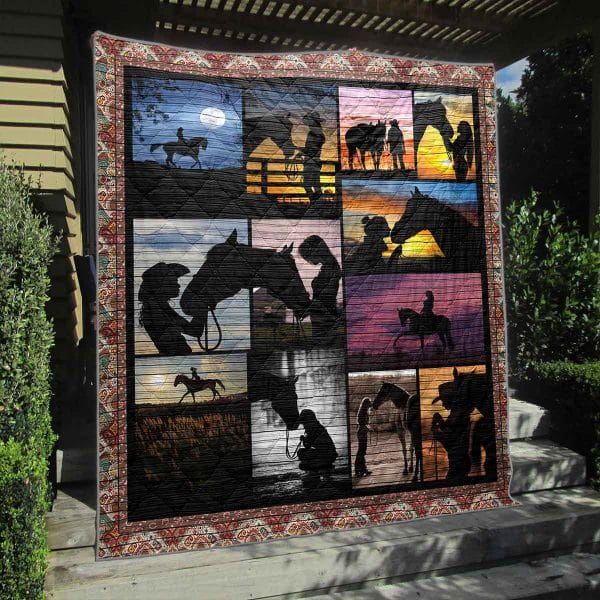 Horse The Cowgirl And Her Horse Quilt Blanket DHC0201201331TD