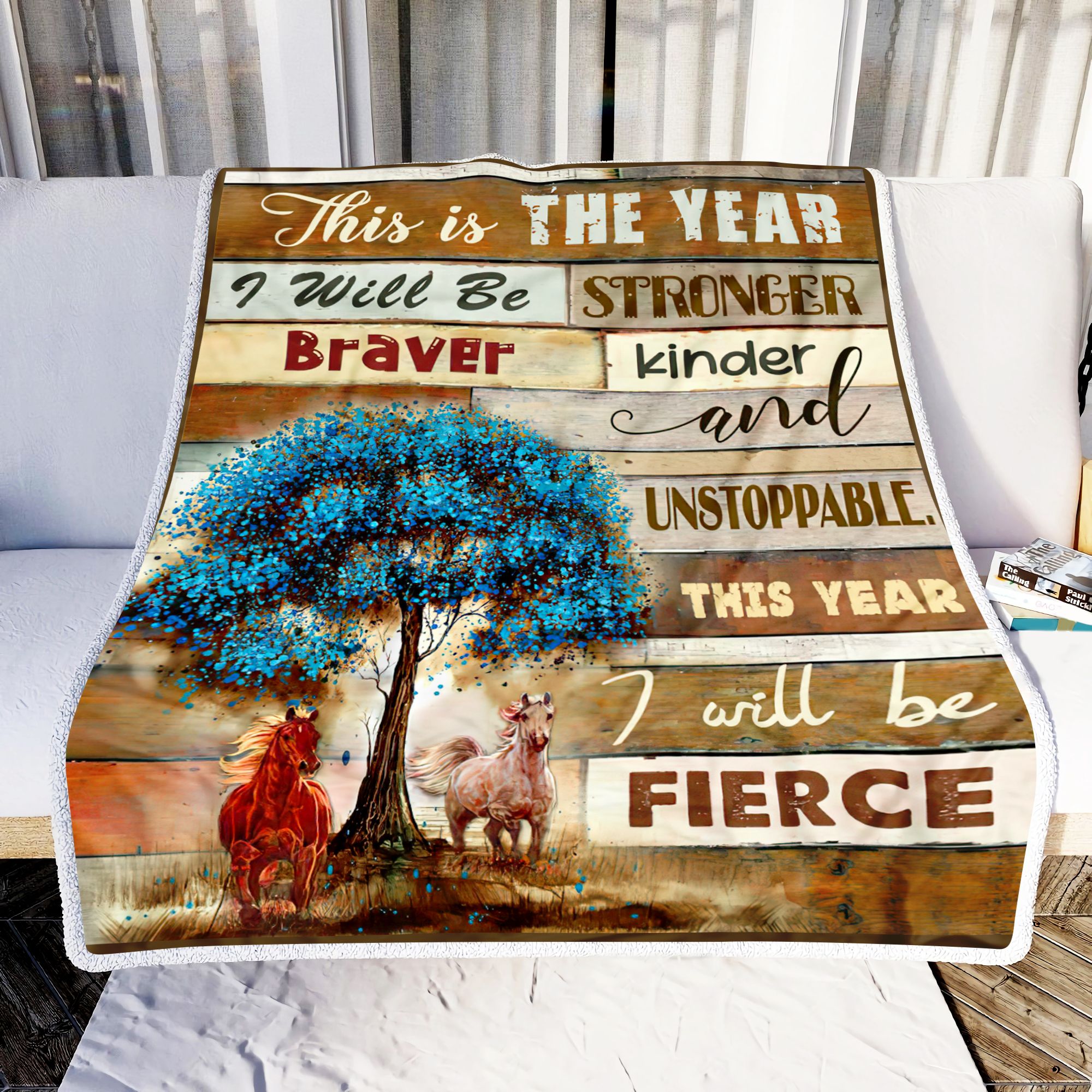 Horse This Is The Year Fleece Blanket