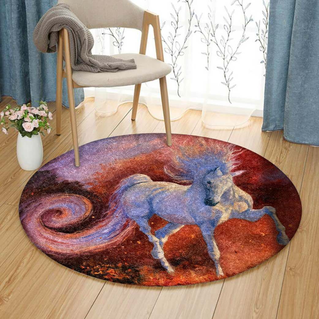 Horse Round Carpet