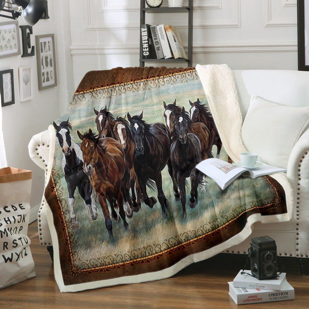 Horse Sherpa Fleece