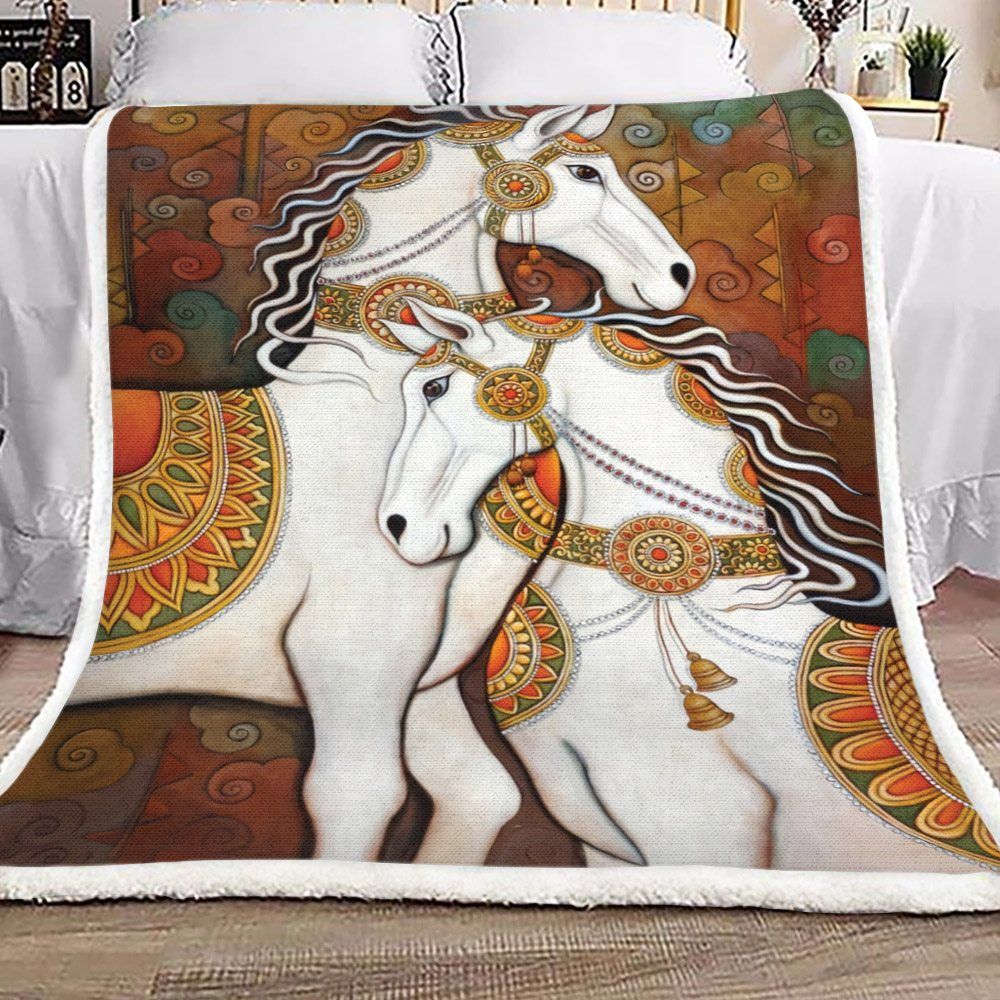 Horse Sherpa Fleece