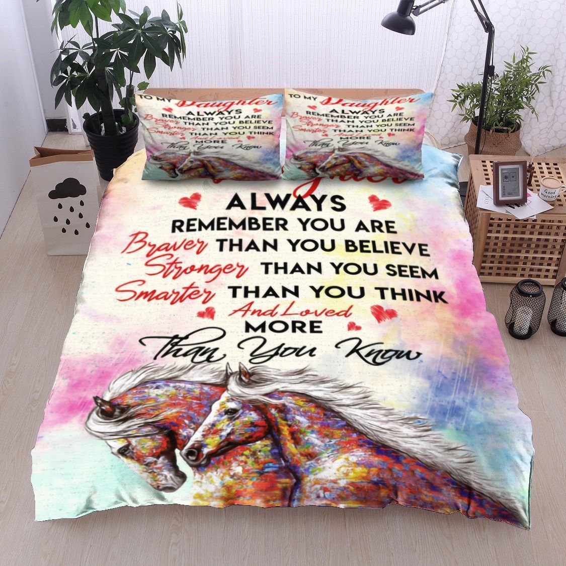 Horse To My Daughter Bedding Set