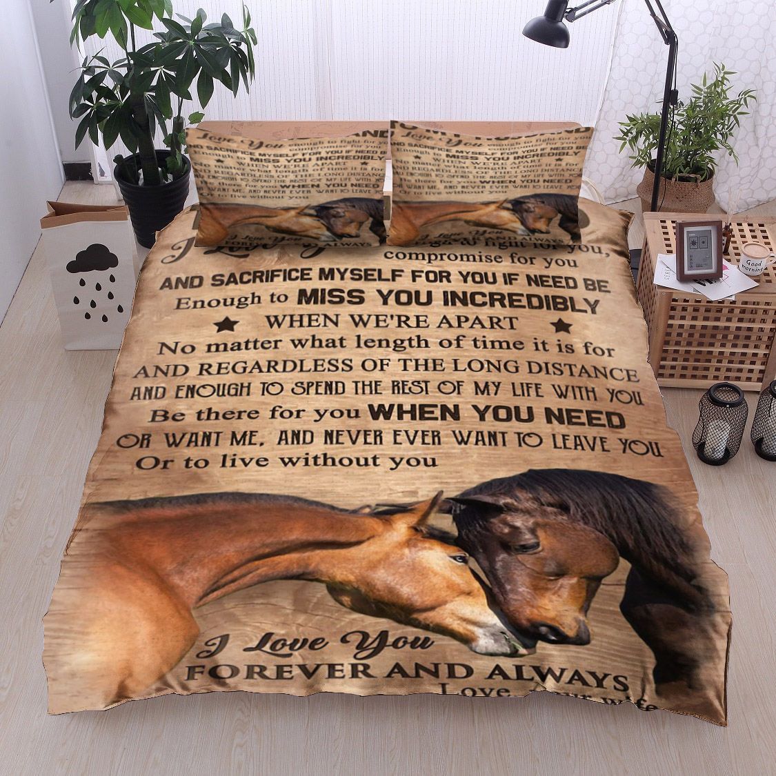 Horse To My Husband Bedding Set