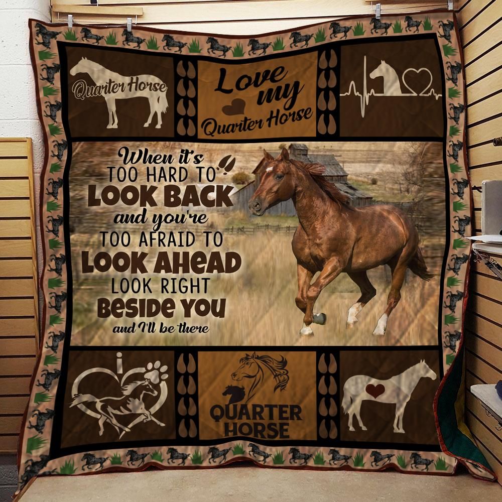 Horse Too Hard To Look Back Quilt Blanket DHC3112765TD