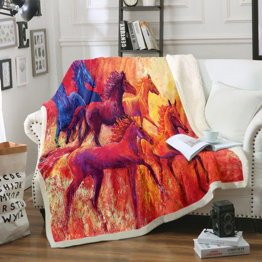 Horse Sherpa Fleece
