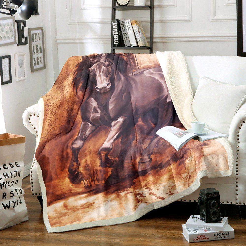 Horse Sherpa Fleece
