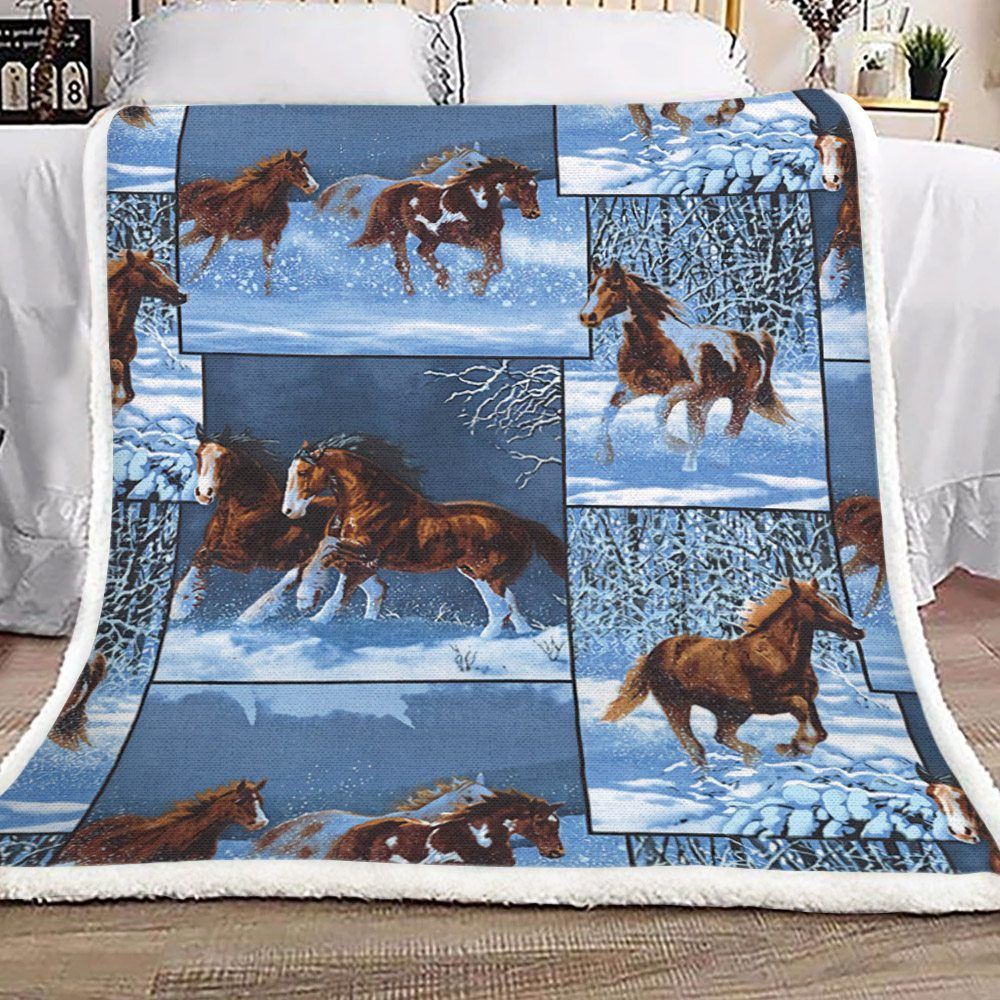Horse Sherpa Fleece