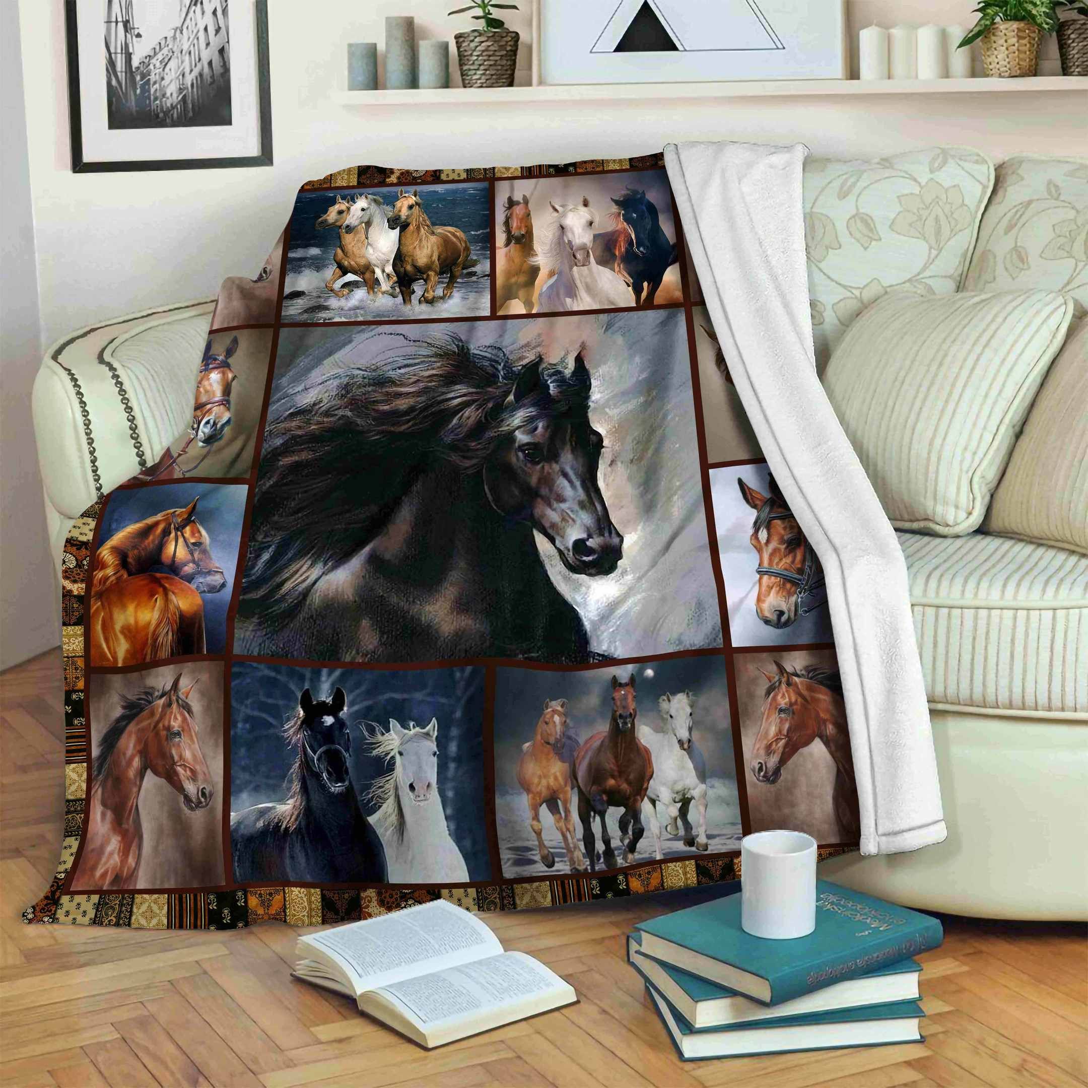 Horse Fleece Blanket