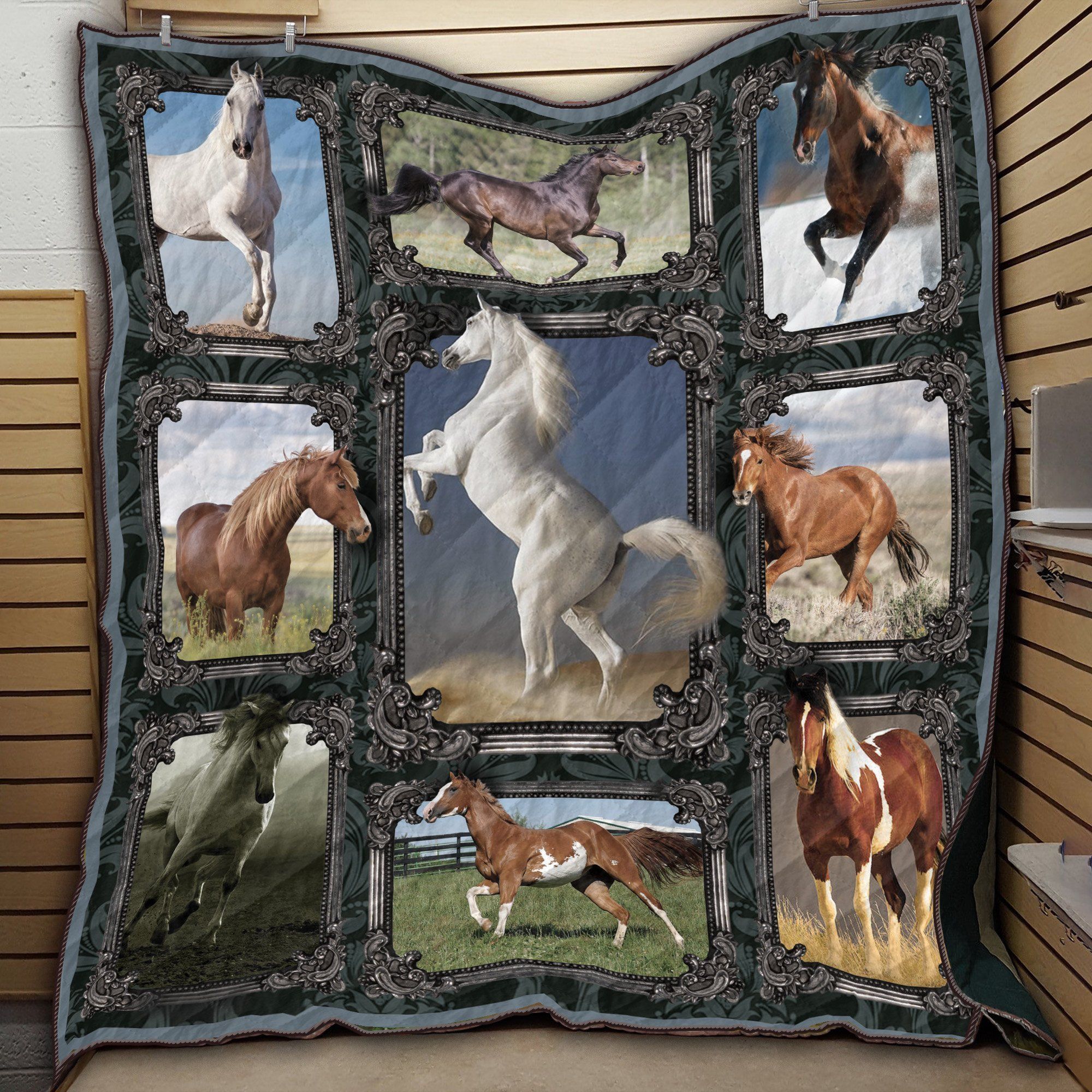 Horse V2 Quilt Blanket Dhc09121832Dd