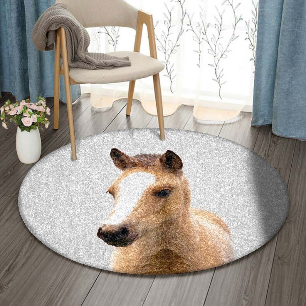 Horse Round Carpet