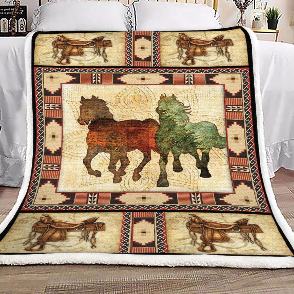 Horse Vintage Sherpa Fleece