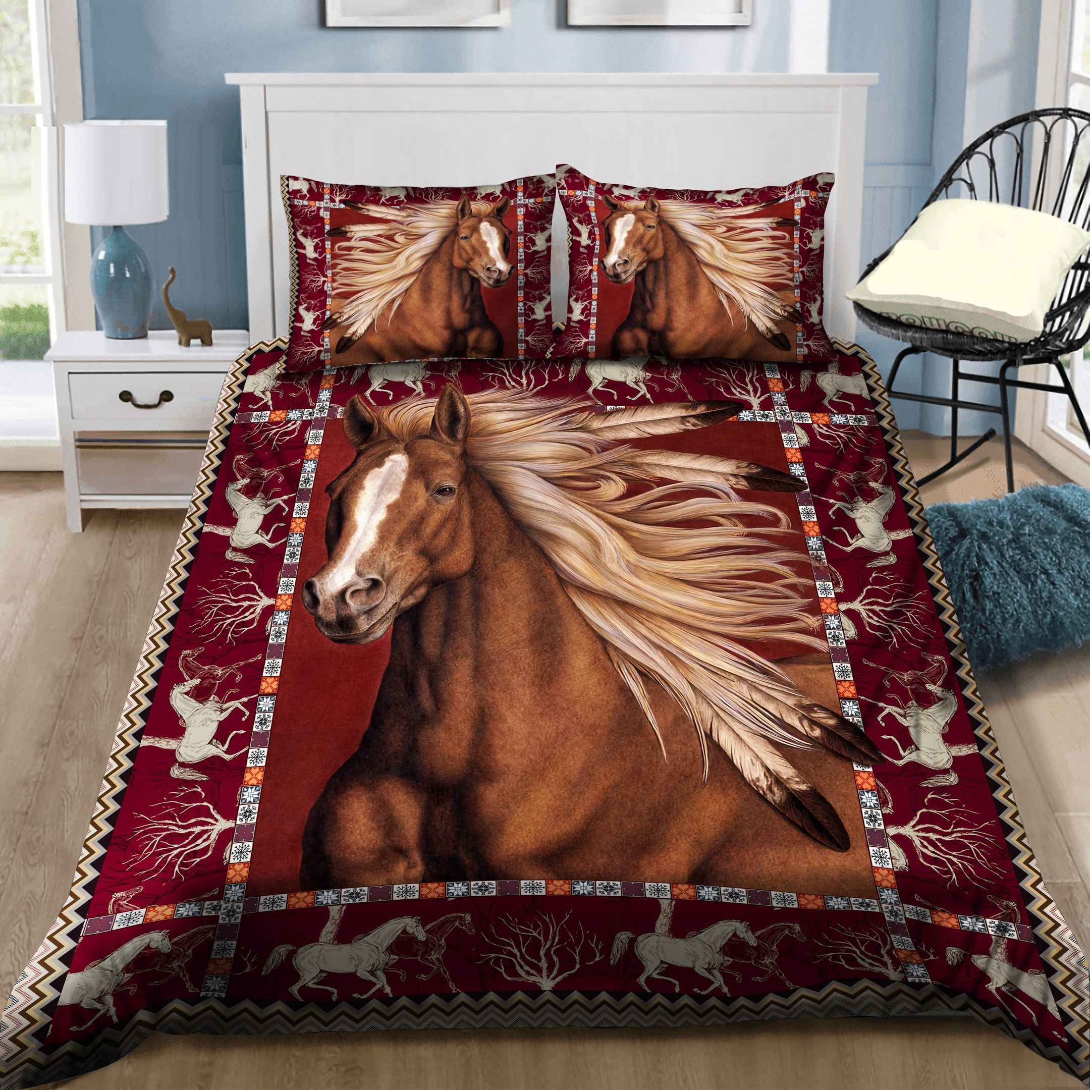 Horse Vintage Bedding Set