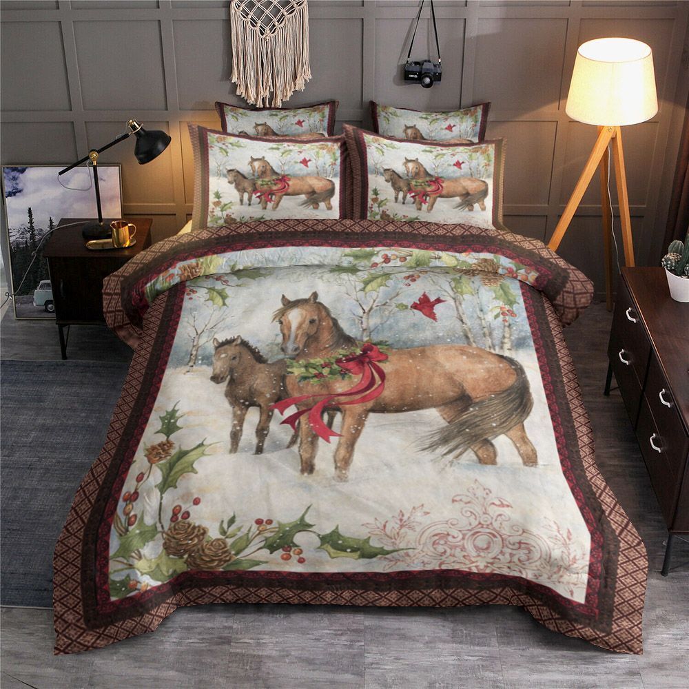 Horse Xmas Bedding Set