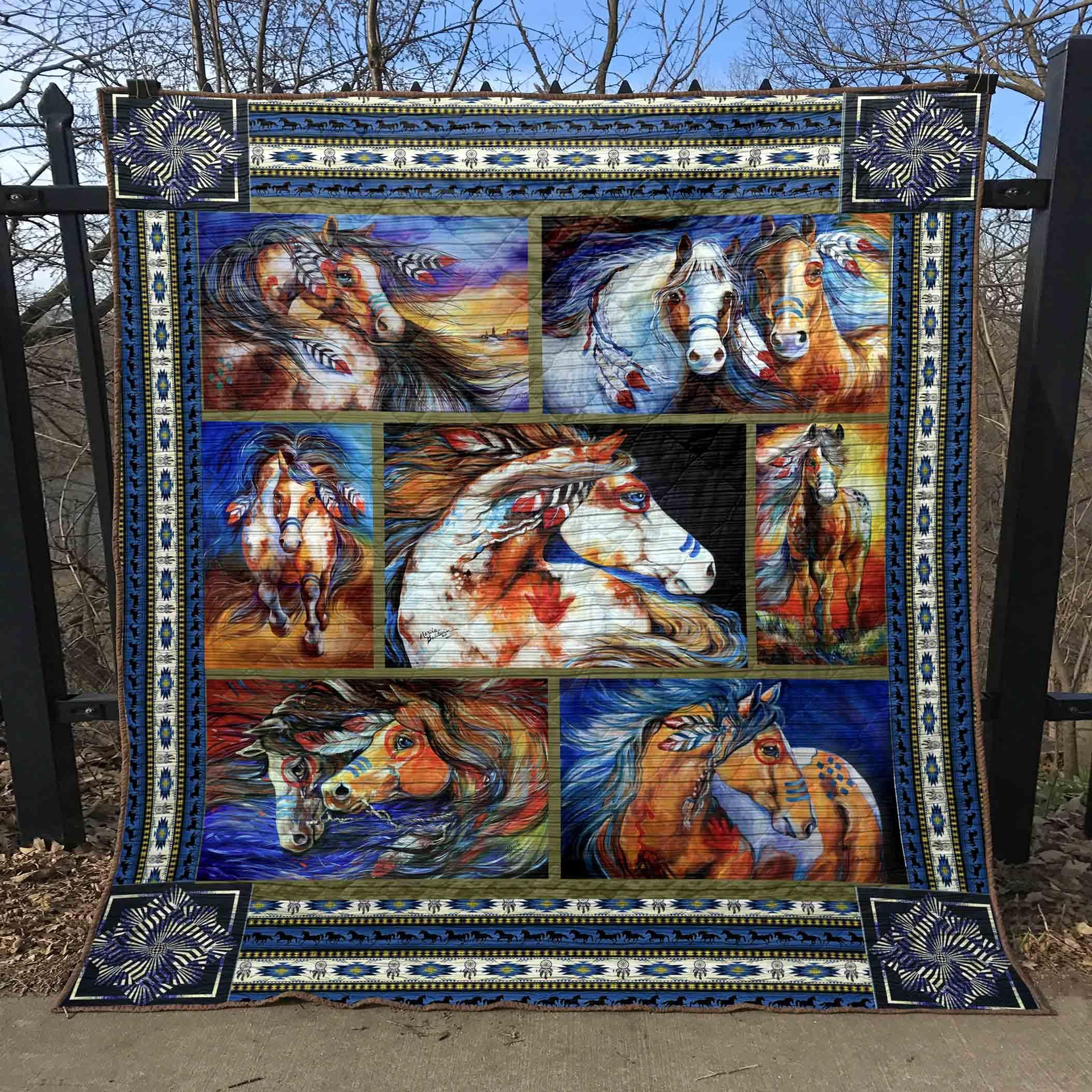 Horse You Cant Hide Strong Quilt Blanket DHC020120231TD