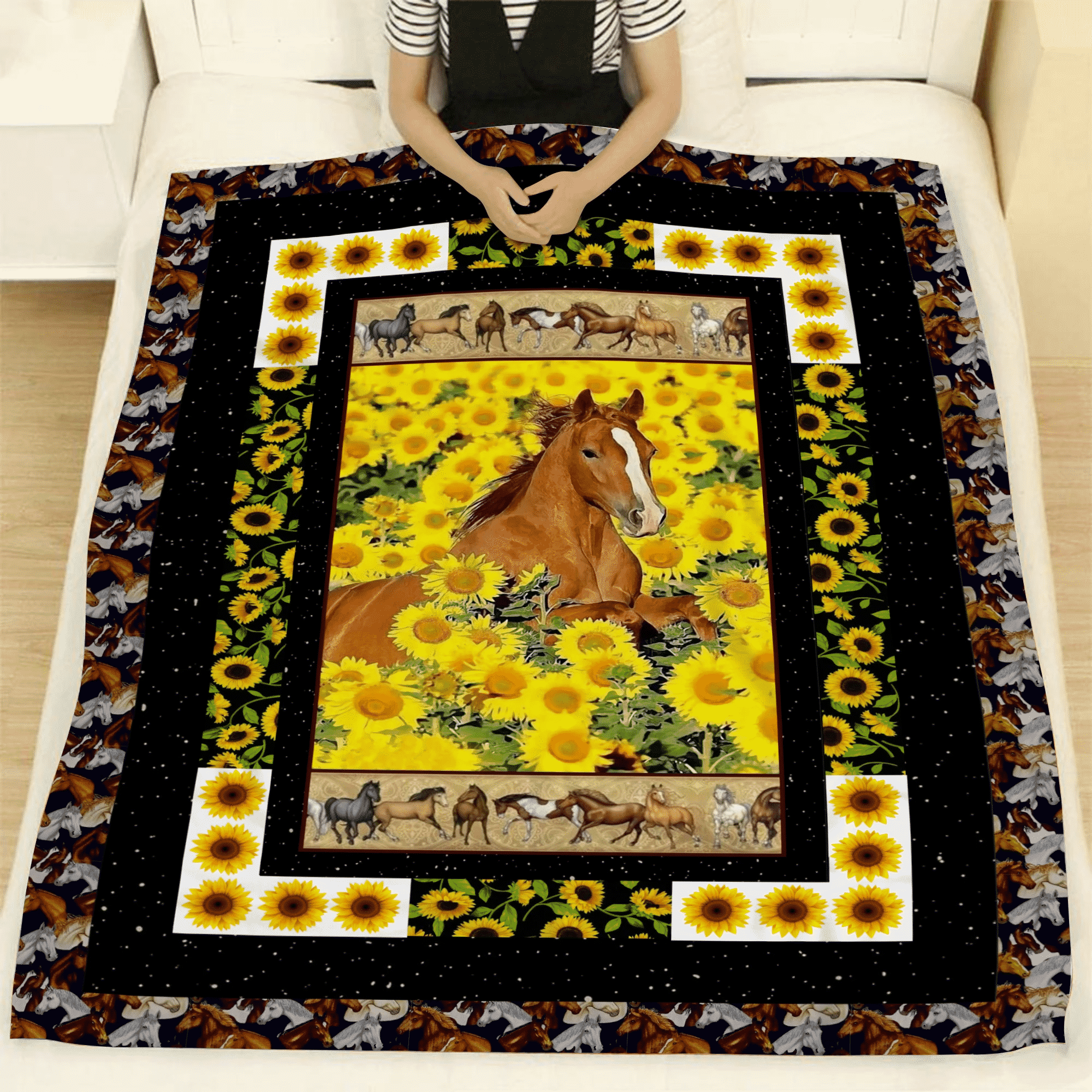 Horse Youll Never Broken My Heart Quilt Blanket DHC020120430TD