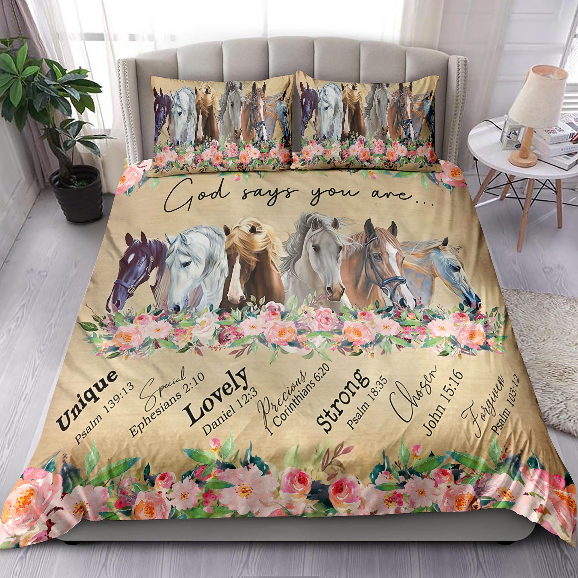Horses God Says You Are Bedding Set