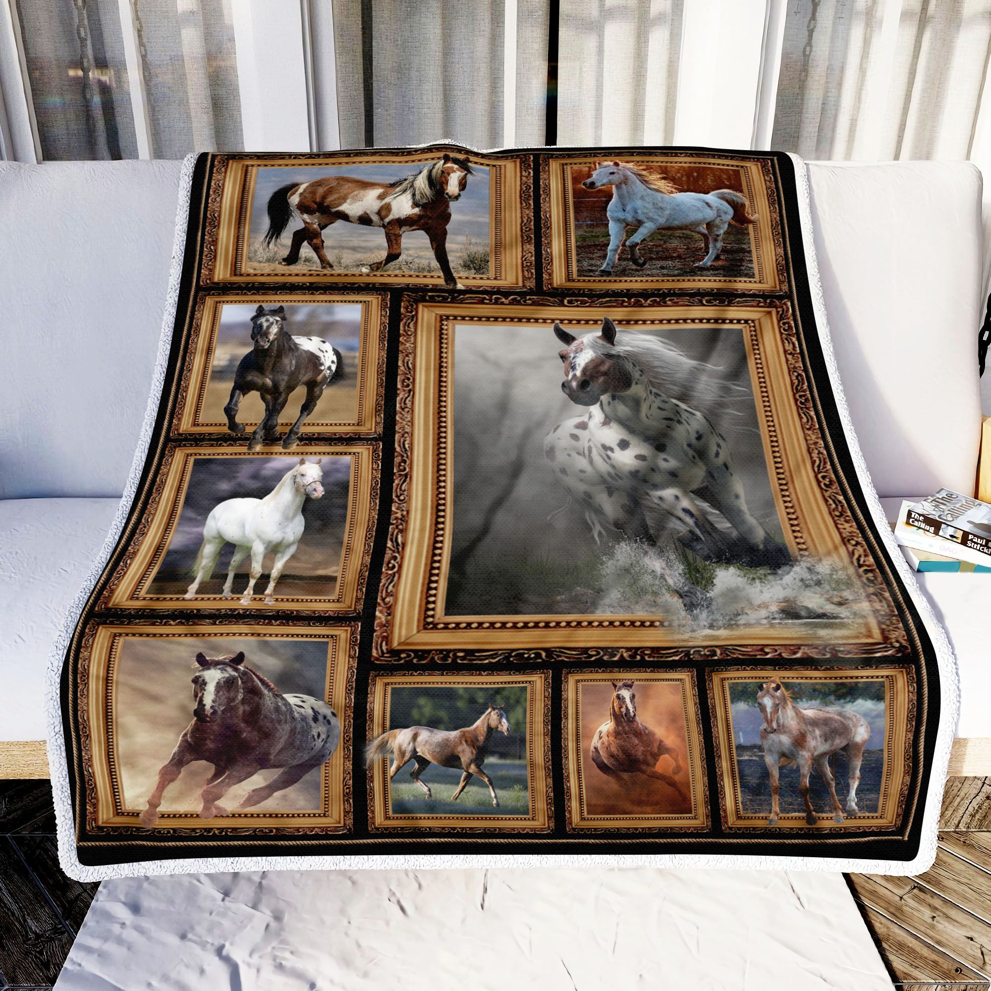 Horses Fleece Blanket