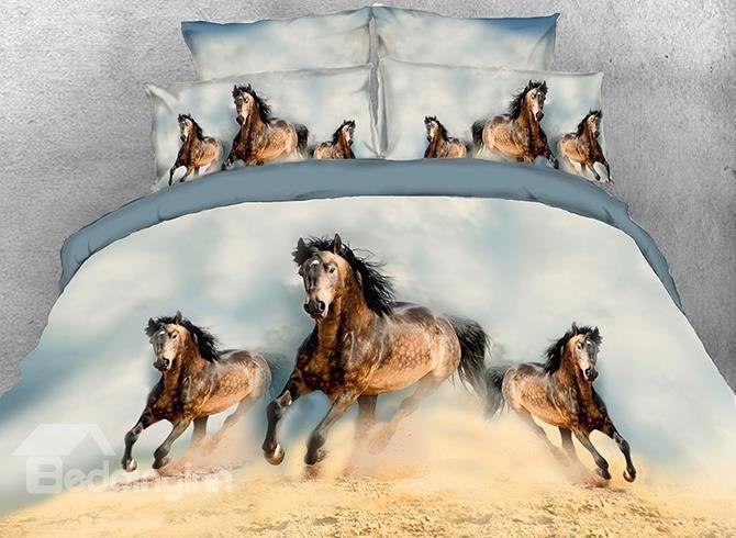 Horses Running Bedding Set