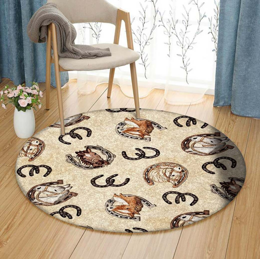 Horseshoe Round Carpet