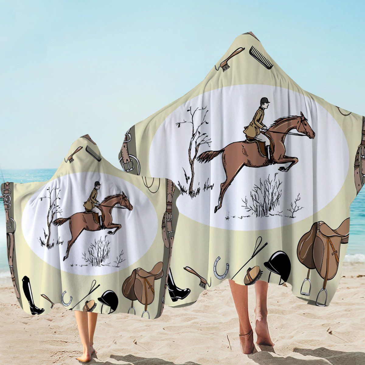 Host Rider Gears Printed Hooded Towel