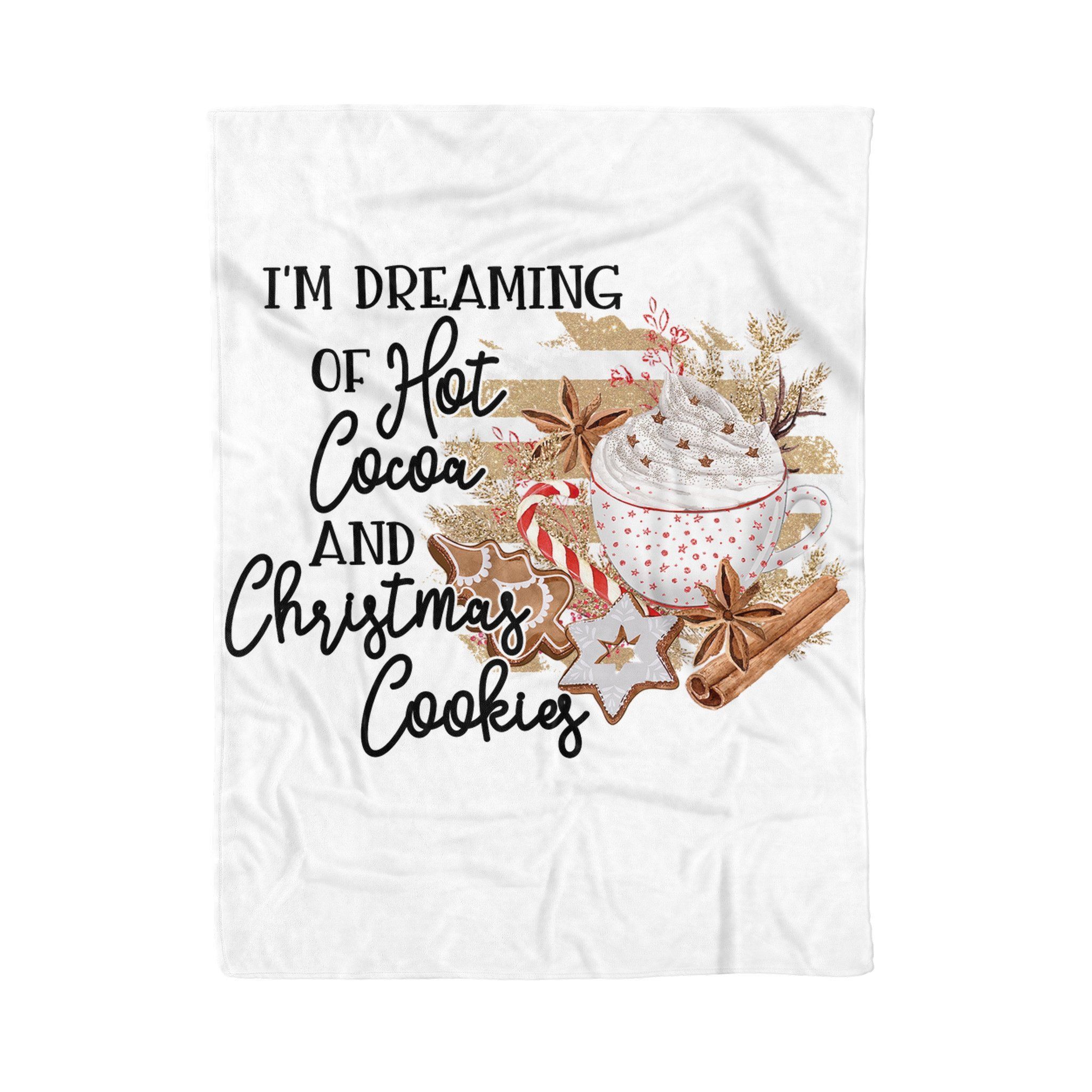 Hot Cocoa And Christmas Sherpa Fleece Blanket