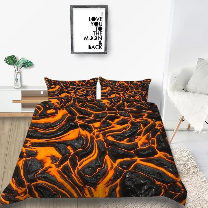 Hot Volcanic Lava Pattern Fashion Soft Bedding Set