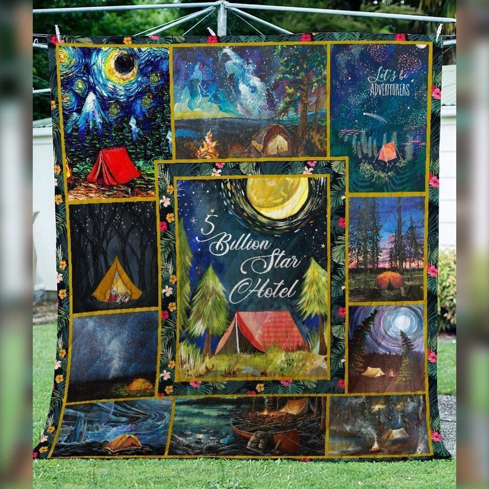 Hotel Tropical Floral Camping CLP270644 Quilt Blanket