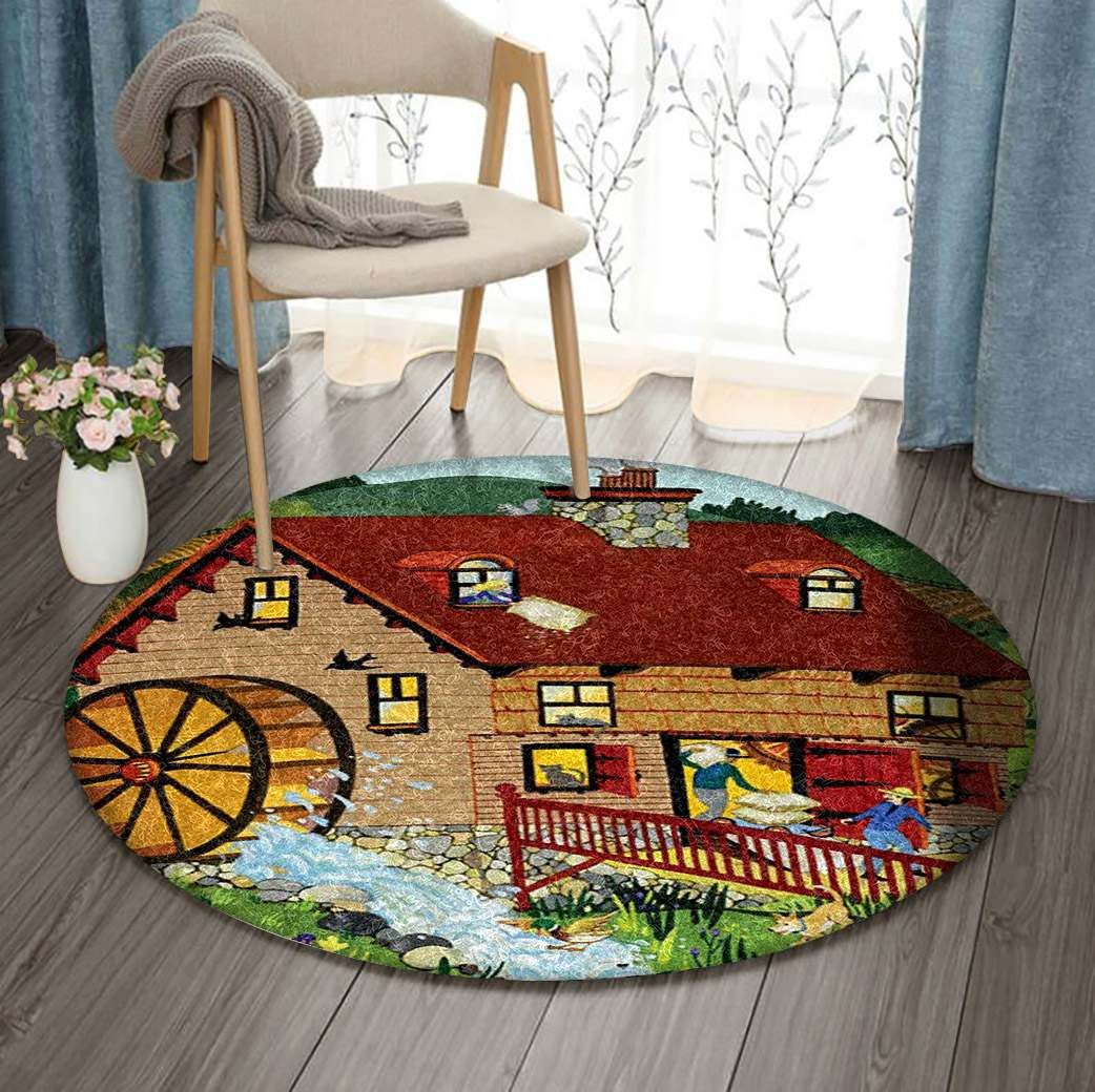 House Farm Round Carpet