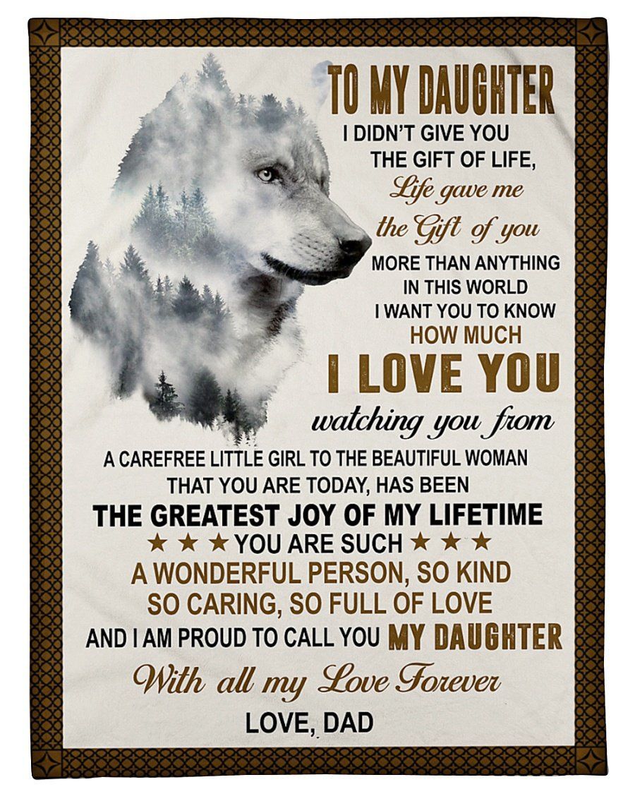 How Much I Love You Dad To Daughter Fleece Blanket Fleece Blanket