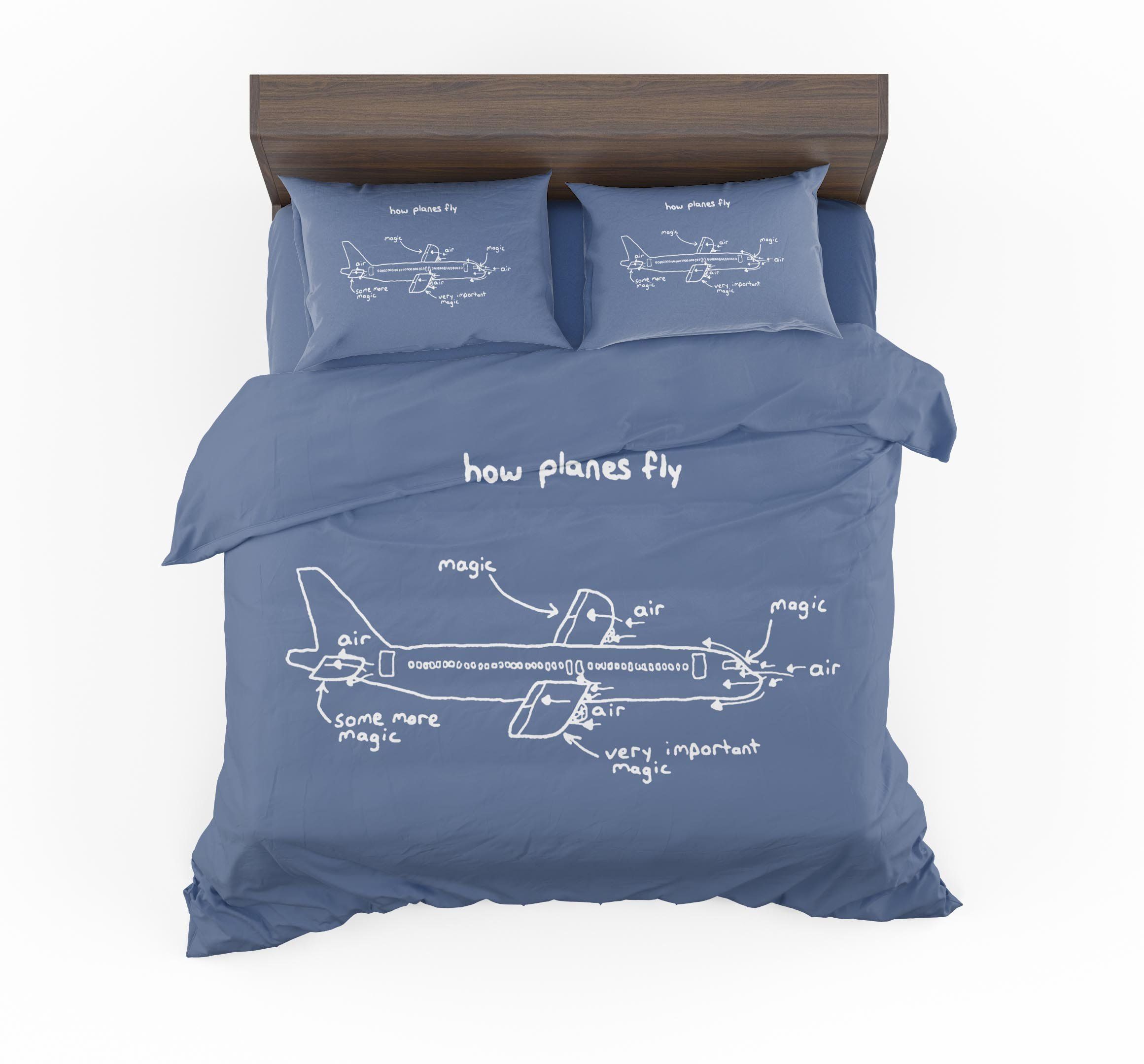 How Planes Fly Designed Bedding Set