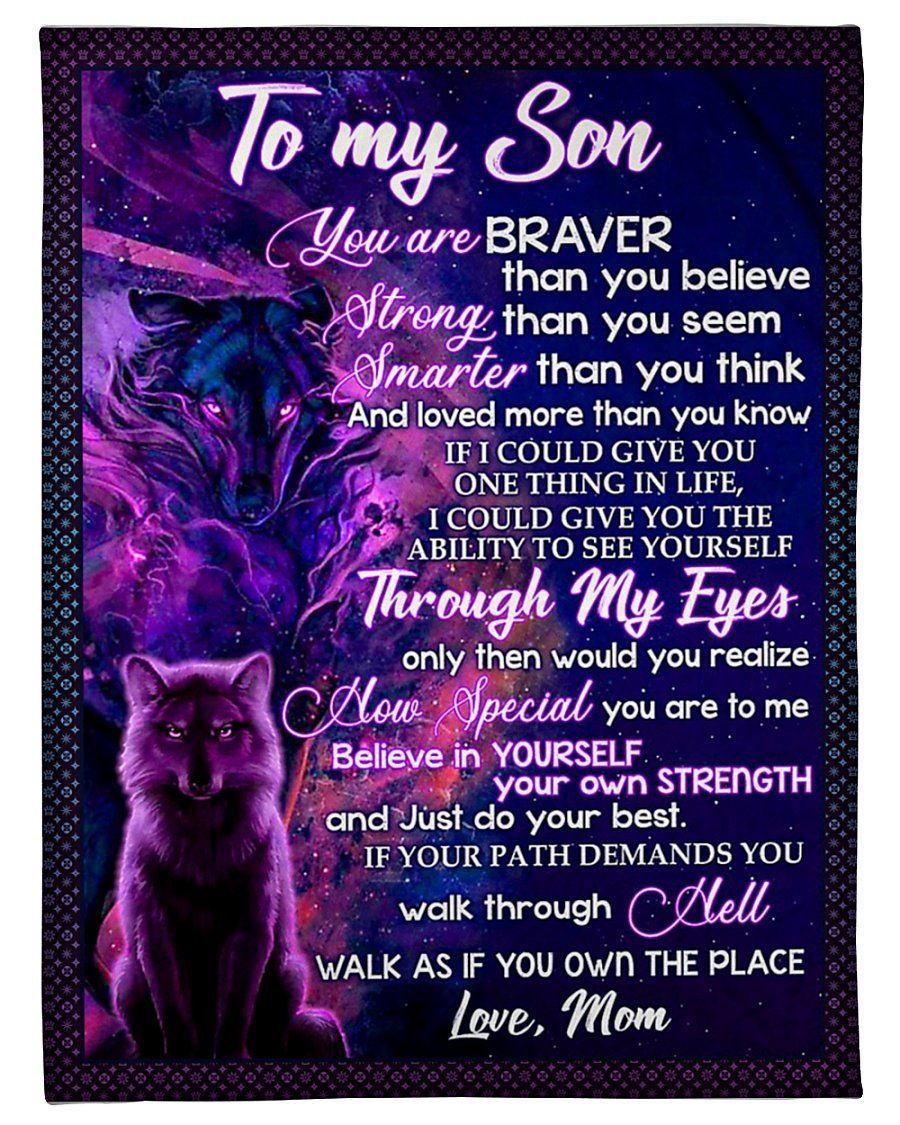 How Special You Are To Me Fleece Blanket To Son Fleece Blanket