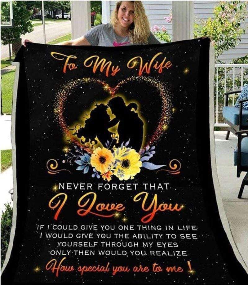 How Special You Are To Me Gift For Wife Fleece Blanket