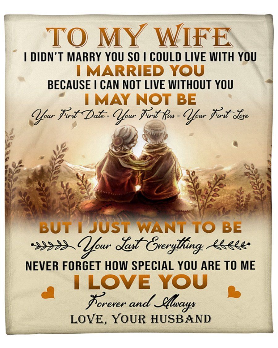 How Special You Are To Me Husband To Wife Old Couple Fleece Blanket Fleece Blanket