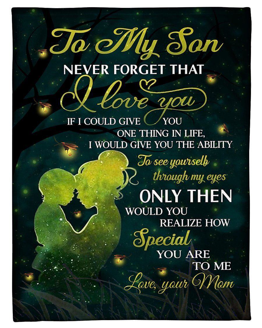 How Special You Are To Me Mom Gift For Son Fleece Blanket