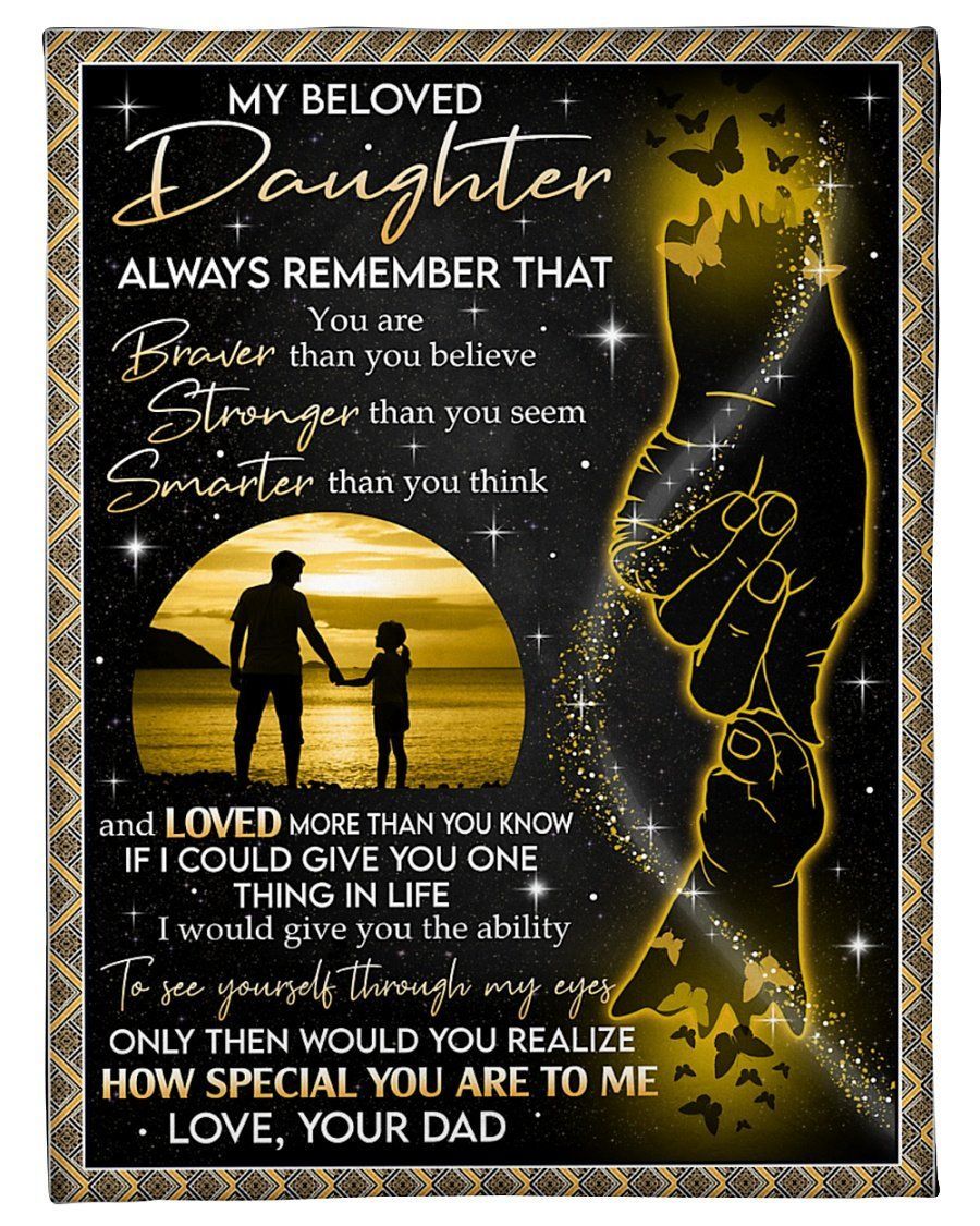 How Special You’re To Me To Daughter Fleece Blanket Fleece Blanket
