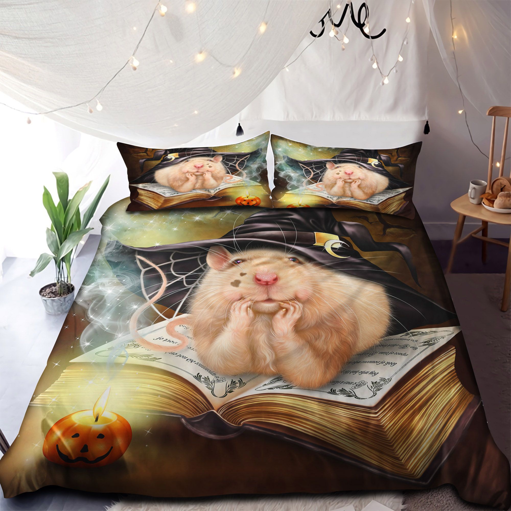 How To Threaten Someone Happy Halloween Bedding Set