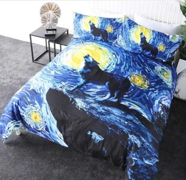 Howling Wolf Bedding Set