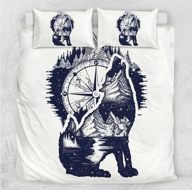 Howling Wolf Bedding Set