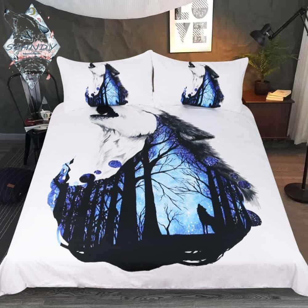 Howling Wolf Native American Bedding Set